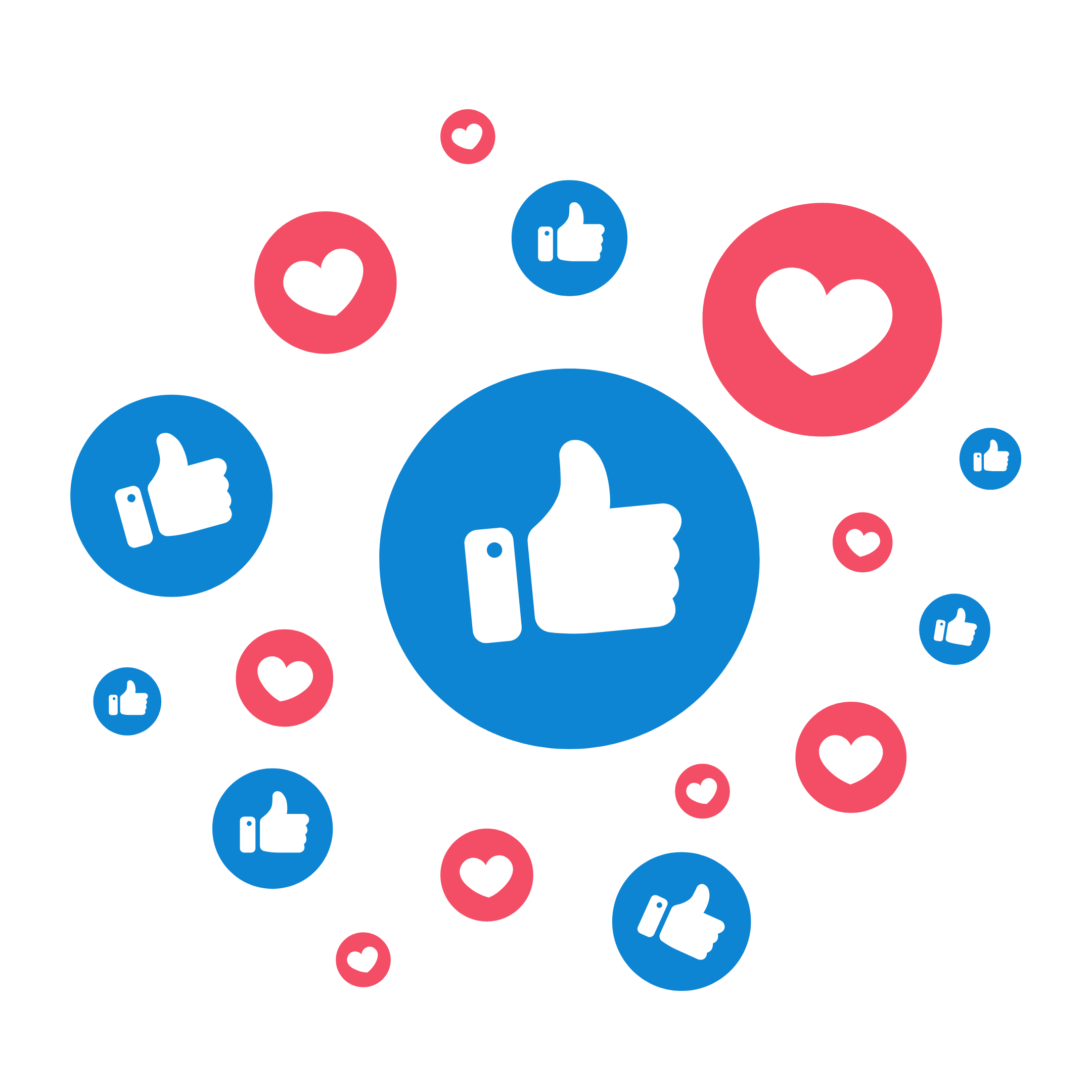 Social media marketing illustration